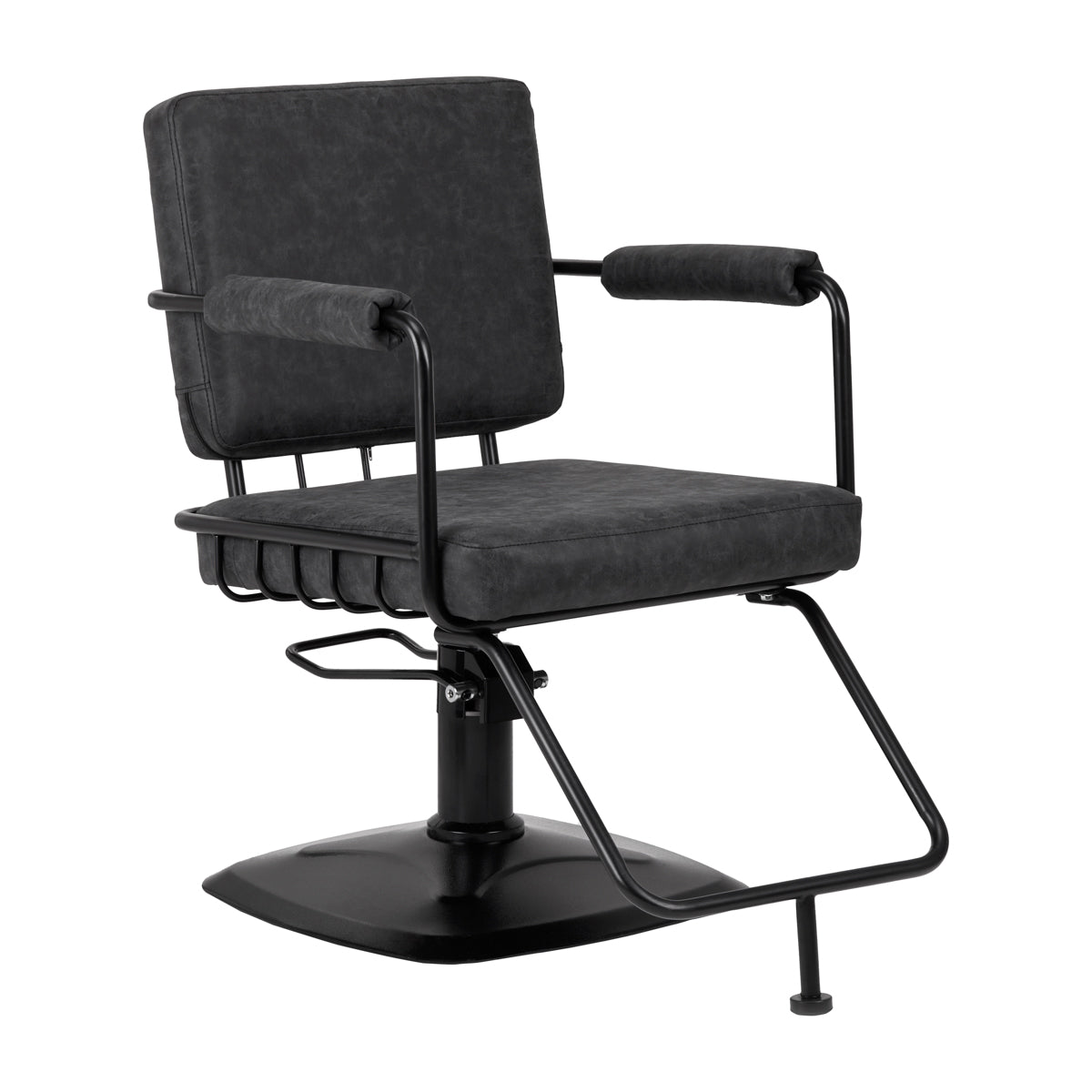 Gabbiano Katania Loft Old Leather hairdressing chair black