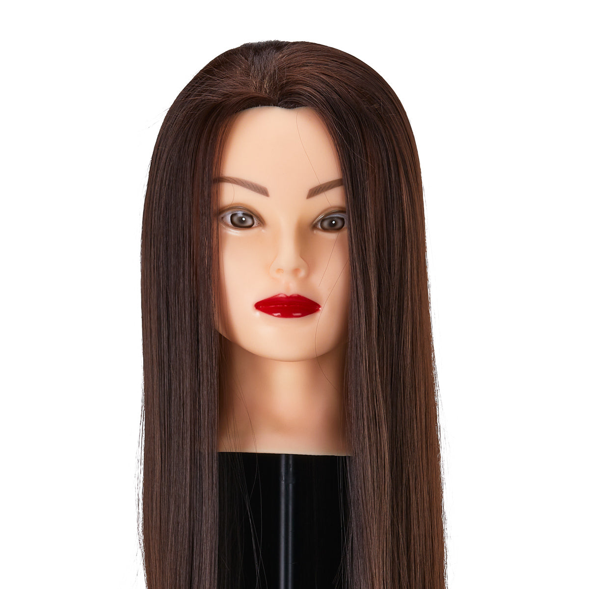 Gabbiano WZ2 hairdressing training head, synthetic hair, color 4#, length 24"