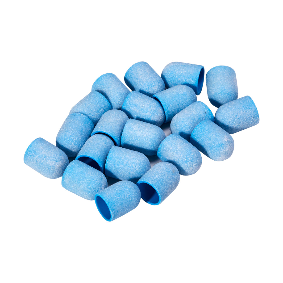 Exo blue med abrasive cap 10mm /220 20pcs Hard Cap