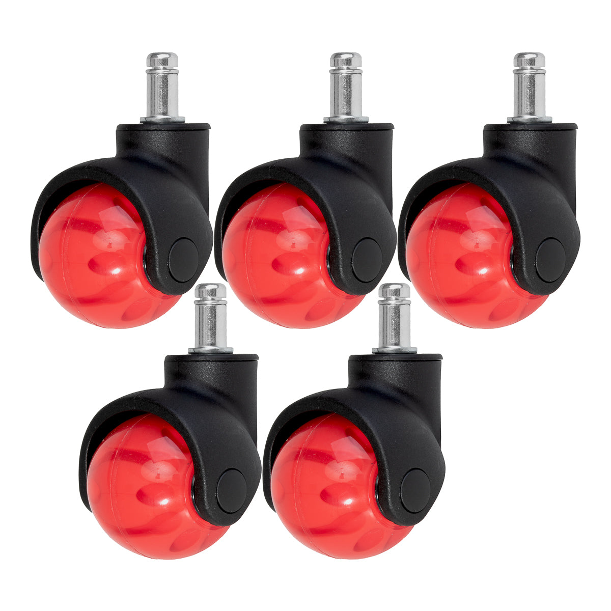 Roll Speed Ball press-on stool wheel set of 5 pieces