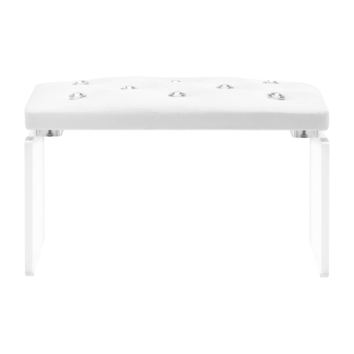 Momo Diamond manicure support stand Velour white