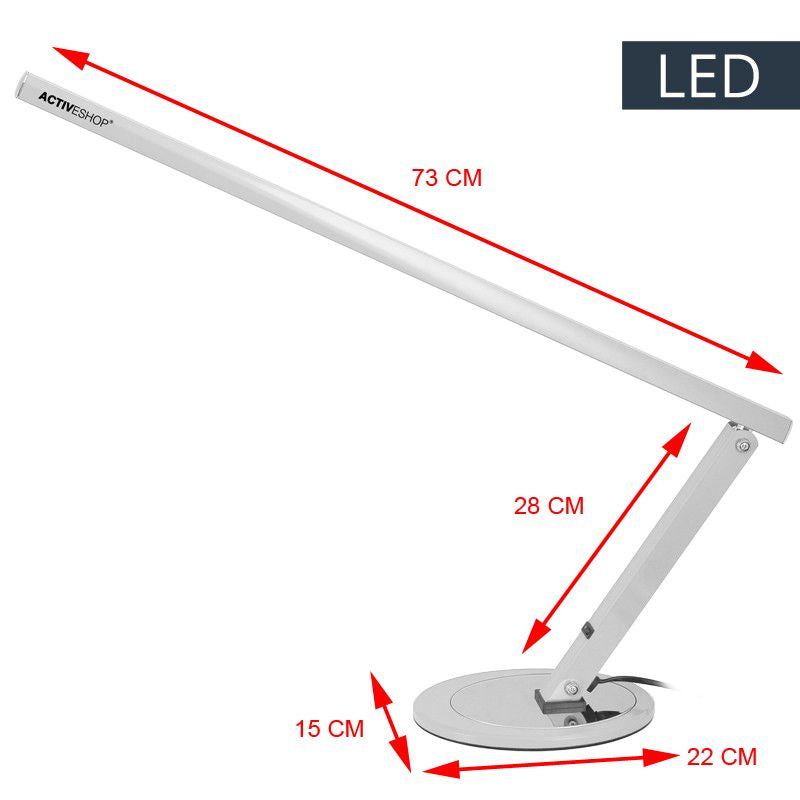 Schreibtischleuchte slim led alu