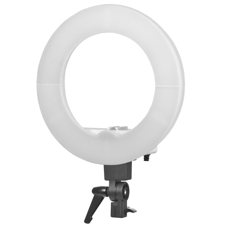 Lampe light ring 12" 35w led weiss + stativ