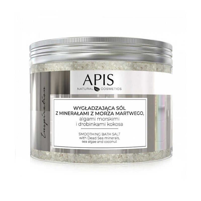 apis inspiration, glättendes Badesalz mit Mineralien aus dem Toten Meer, Meeresalgen und Kokosnusspartikeln, 650 g