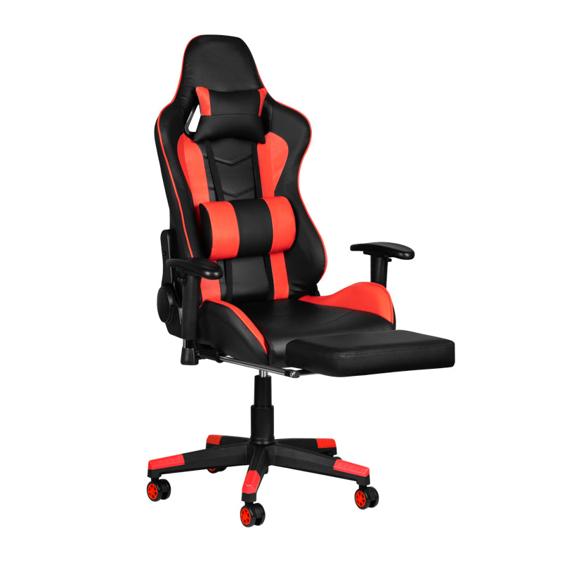 PREMIUM 557 GAMING SESSEL MIT FUßSTÜTZER ROT