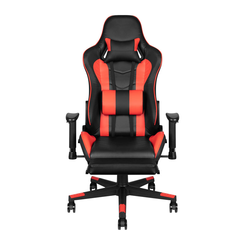 PREMIUM 557 GAMING SESSEL MIT FUßSTÜTZER ROT