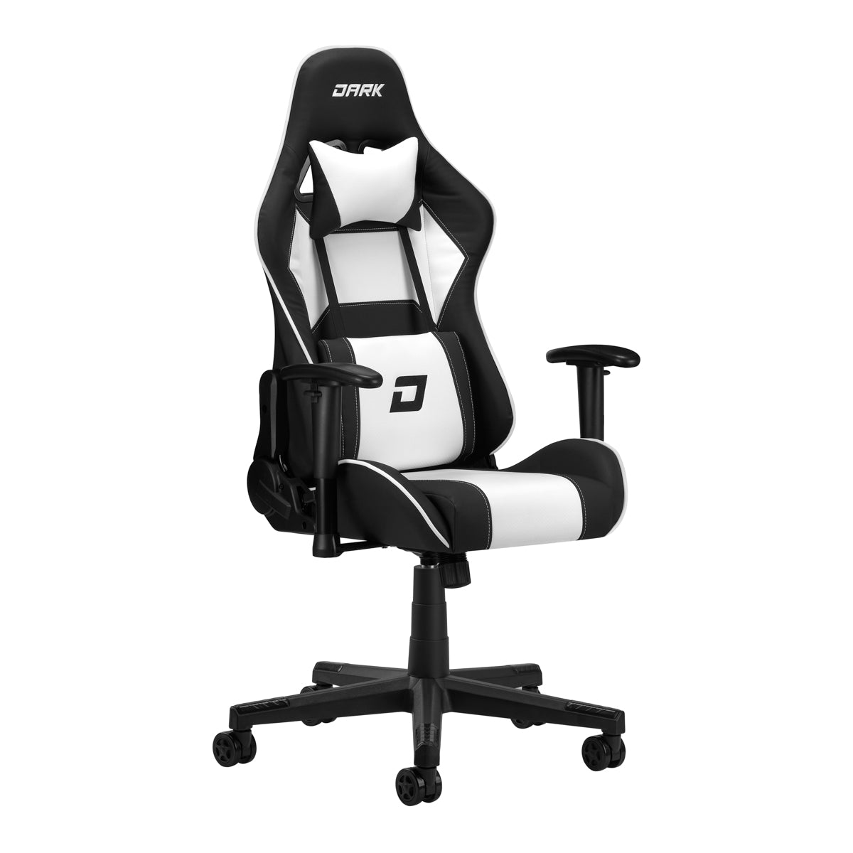 DARK Black / Weiß gaming chair