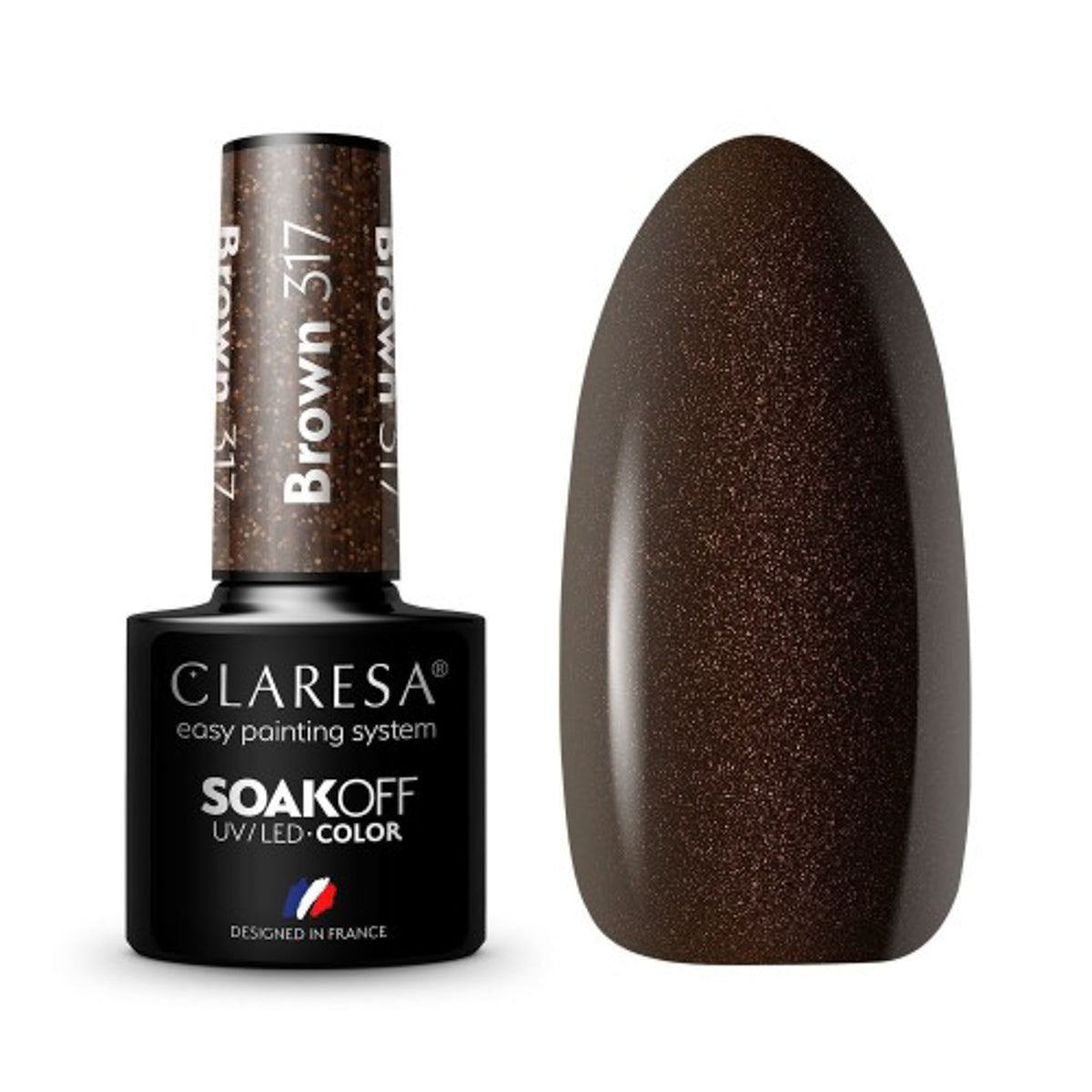 CLARESA Gel Politur BROWN 317 -5g