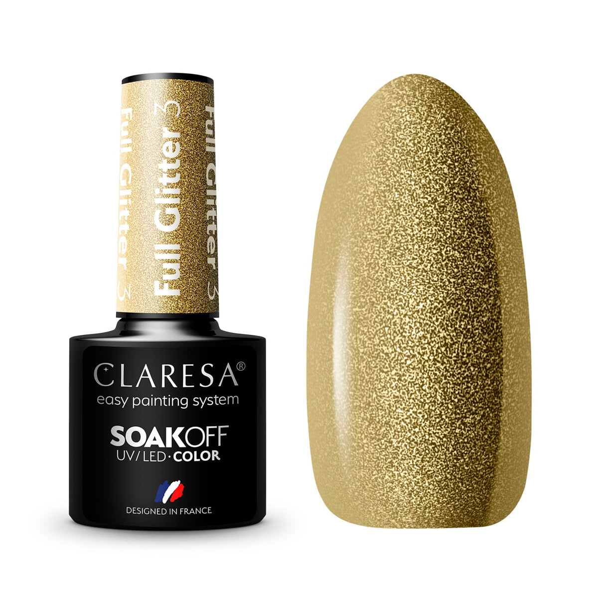 CLARESA Gel Politur FULL GLITTER 3 -5g