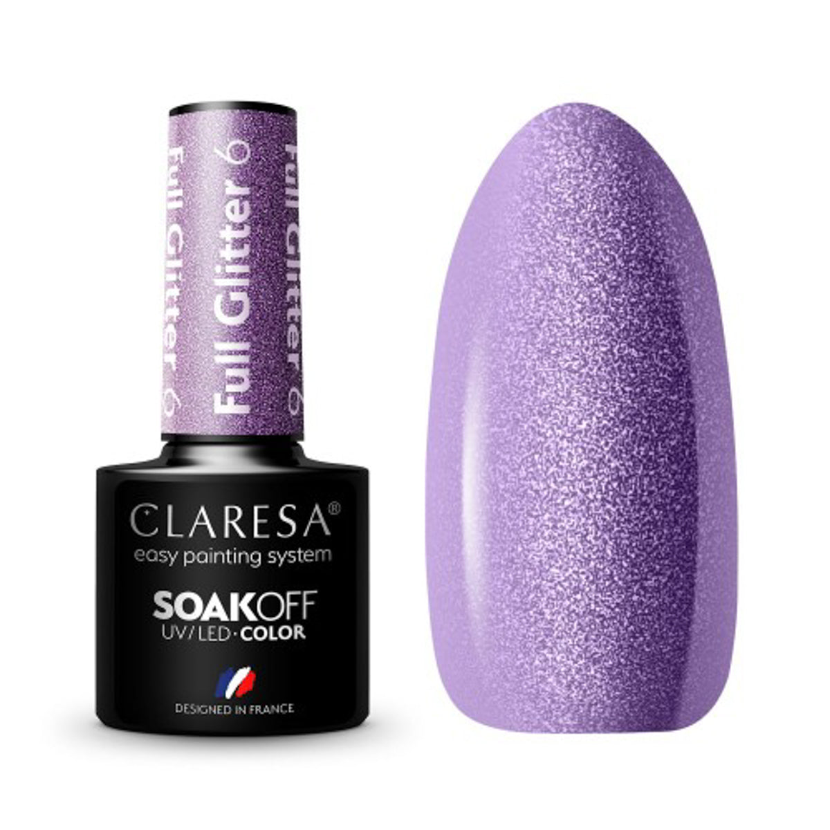 CLARESA Gel Politur FULL GLITTER 6 -5g