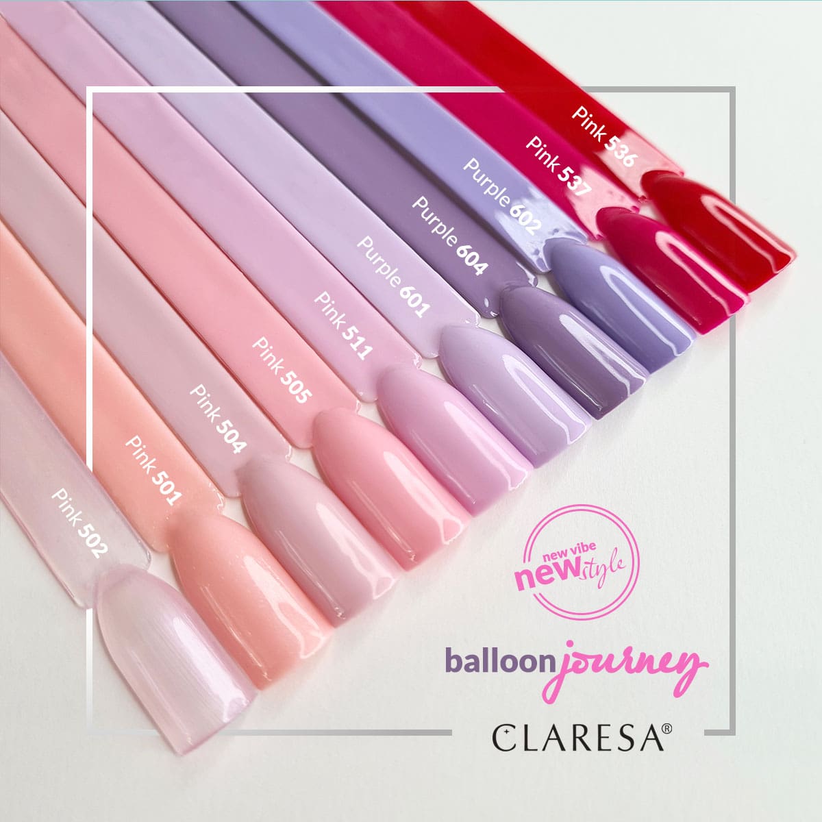 CLARESA Gel Politur PINK 504 -5g