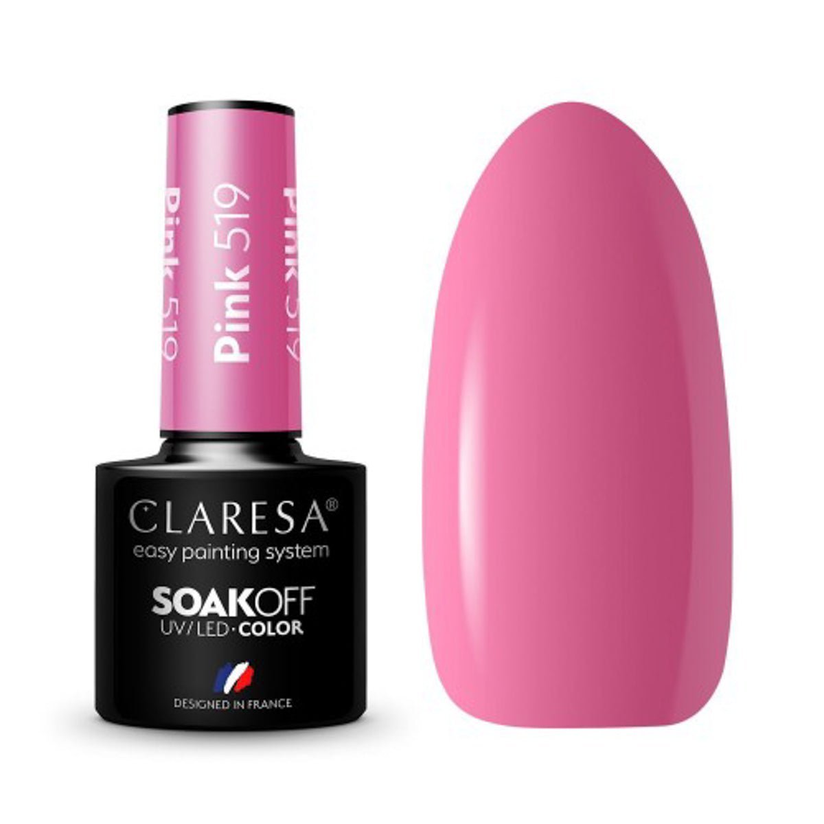 CLARESA Gel Politur PINK 519 -5g