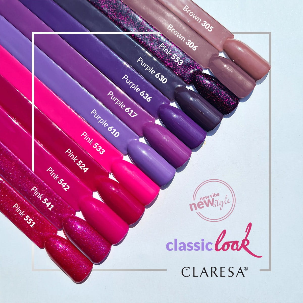 CLARESA Gel Politur PINK 553 -5g