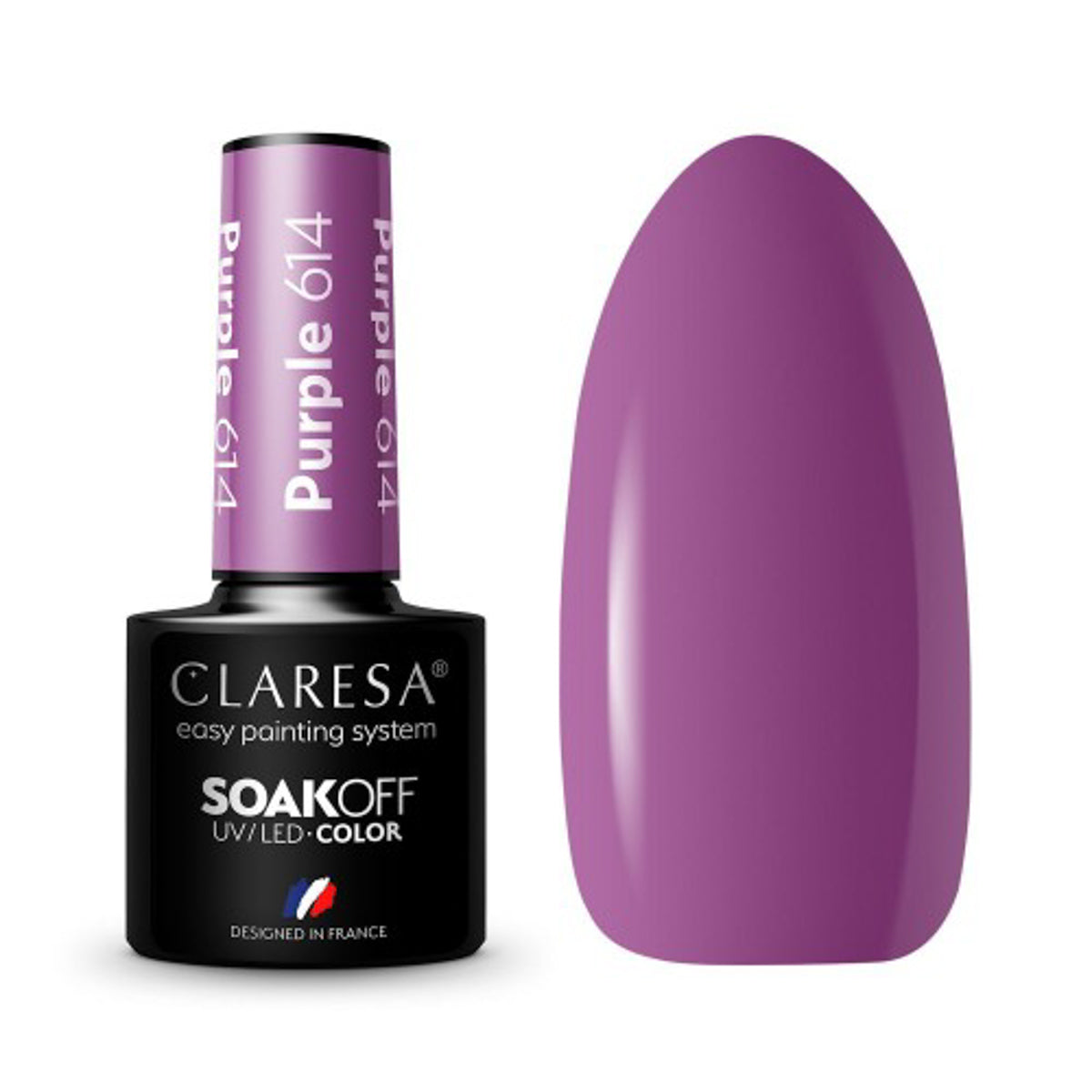 CLARESA Gel Politur LILA 614 -5g